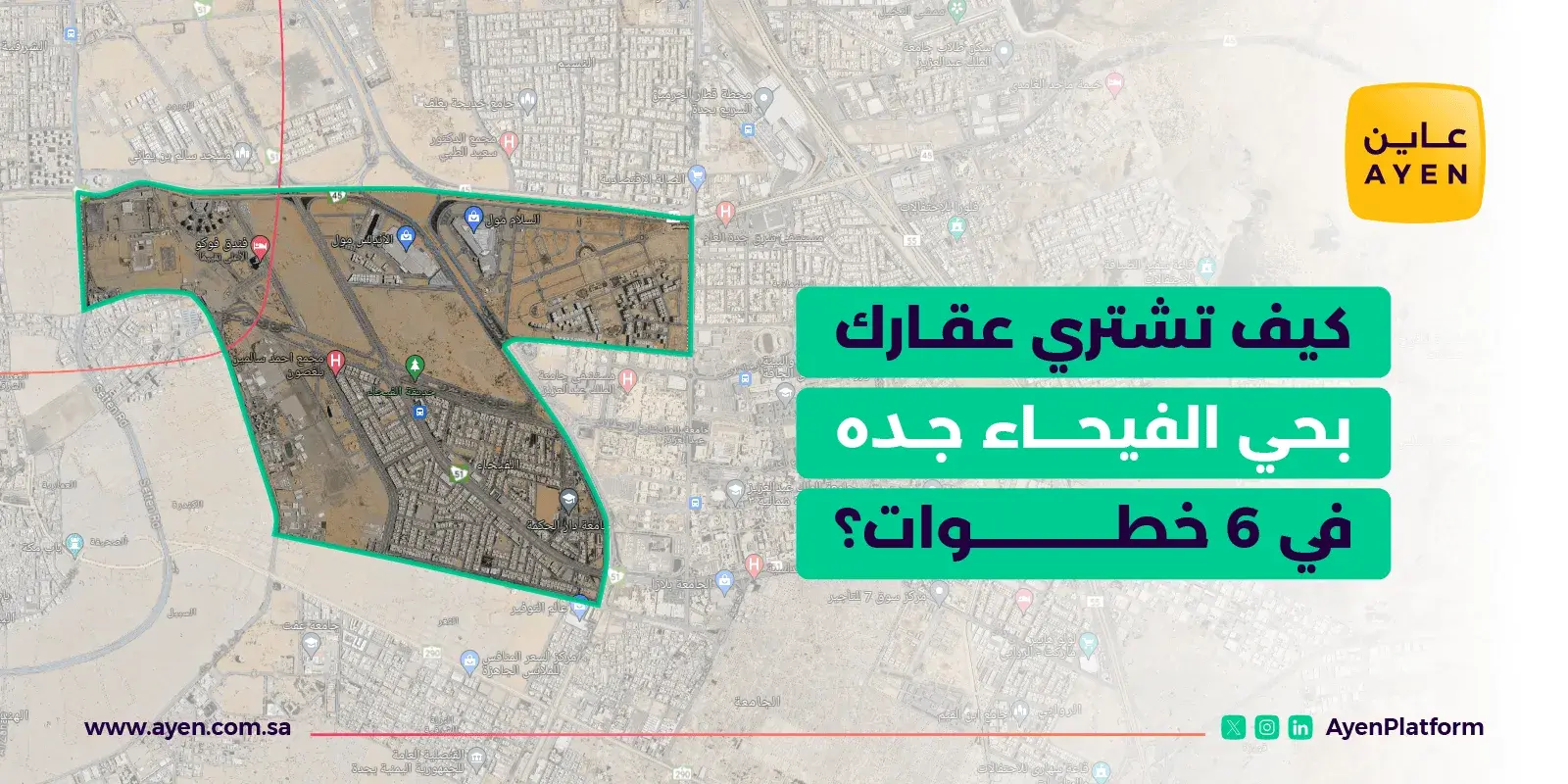 كيف تشتري عقارك بحي الفيحاء جده في 6 خطوات؟