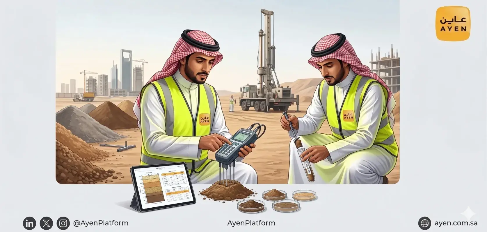 فحص التربة قبل البناء